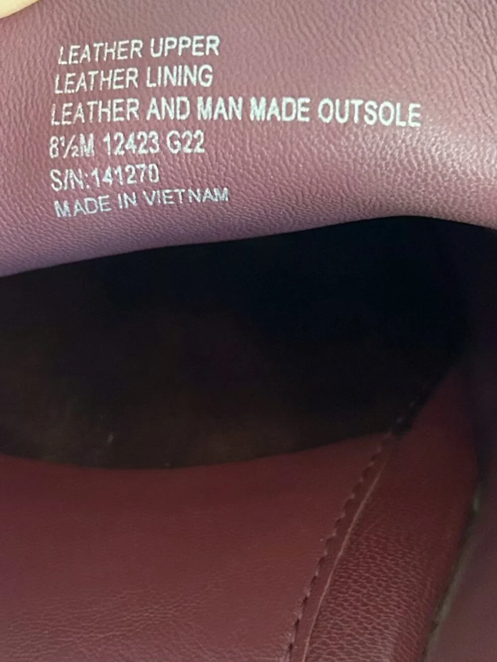Tory Burch burgundy leather